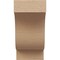 Ekena Millwork 5"W x 5"D x 10"H Wide Newport Rough Cedar Woodgrain TimberThane Corbel, Primed Tan CORUR05X05X10NEWRCPR - alternate 5